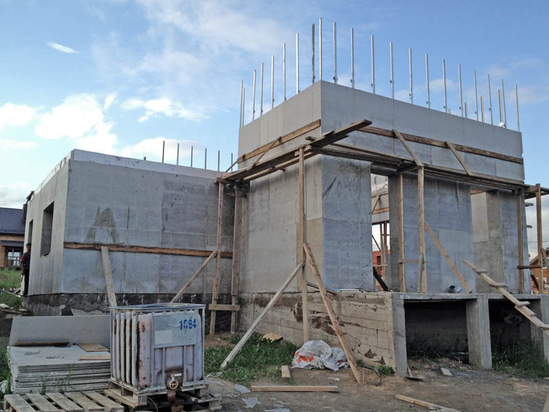 строительство дач из бетона